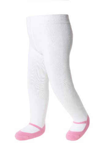 Mary Jane Baby Girl Tights - Classic Collection - Anti-slip - Baby Emporio - 0-6 Months, Pretty Pink