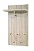 Produktbild Haku-Möbel 42058 Wandgarderobe, 49 x 31 x 100 cm, eiche hell-Edelstahloptik