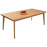 Naturfarbener, Geölt und modern Massivholz Esstisch. Tisch Hans kann als Esszimmertisch oder Küchentisch verwendet werden. Holztisch ist mit natürlich Maserung - elegant und stark. Massiv Esstisch ist FSC 100% zertifiziert;