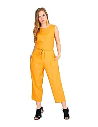 yellow jumpsuit amazon