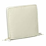 180 g/m2 Papillon 8097060 Schmetterling Kissen, Abnehmbarer Bezug mit Contour Stuhlkissen 40 x 40 x 8 cm-beige