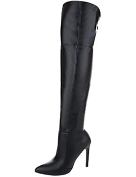 Overknee Stiefel Damenschuhe Klassischer Stiefel Pfennig-/Stilettoabsatz High Heels Reißverschluss Ital-Design...