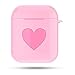 Produktbild Hermosairis Weiche Silikonhülle mit Love Heart Anti-Staub-Shockproof Wireless-Kopfhörer Schutzhülle für Apple für AirPods Rone Leben
