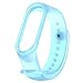 Produktbild Silikon Gurt Uhr Band Ersatzarmband Viele Farben Halb Transparentes für Herren Damen für Xiaomi Mi Band 3 Smart Armband Miband 3 Strap