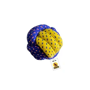 Sooper Cooper Braided Rope Ball Dog Toy Small (Multi Color)