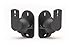 Price comparison product image TechSol 2 Pack of Black Universal Speaker Wall Mount brackets