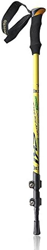 Trekking Poles Lightweight Walking Stick - Datechip Adjustable Ultralight Walking Pole with Comfortable Foam Handles and Straps for Haking Claming Man or Woman (Yellow) (Yellow-1)