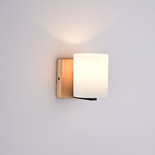 Preisvergleich Produktbild Außenleuchte Wandleuchte E27 Original Holz Lampe Schlafzimmer Wandleuchte Moderne minimalistische Gang Wandleuchte LED Nachttischlampe ( Farbe : A )