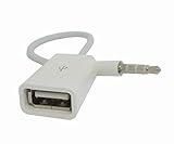 Sync. 3,5 mm männlich AUX Audio Stecker Klinke auf USB 2.0 Buchse Konverter Kabel