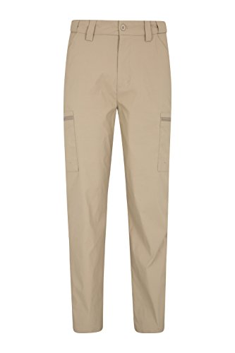 Mountain WarehouseTrek Stretch Mens Trousers - Lightweight Trousers, Stretchable Bottoms, Elastic, Easy to Pack Hiking Pants -for Travelling