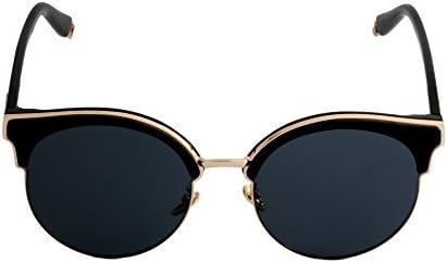 Black Gold Cateye Vintage Retro 40s Rockabilly Wayferer Festival Sunglasses Ladies Fashion Gaga