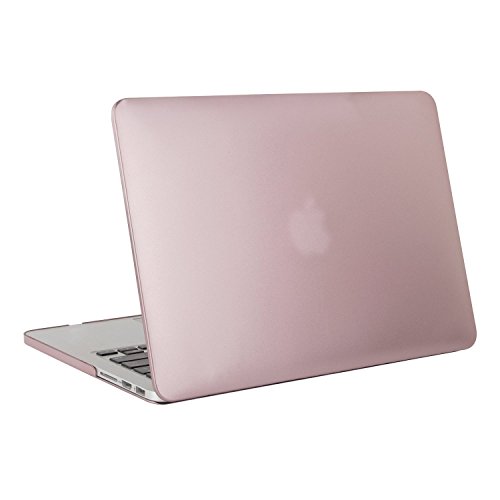 MOSISO MacBook Pro 15 Retina Hülle (NO CD-ROM Drive) – Ultra Slim Hochwertige Plastik Hartschale Tasche Schutzhülle Snap Case für MacBook Pro 15 Zoll with Retina Display (Model A1398), Rose Gold - 2