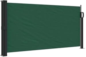 vidaXL Toldo Lateral retráctil Verde Oscuro 100x300 cm