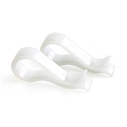 Buy HANGERWORLD 80 White Space Saving Plastic Grips Hanger Clips for