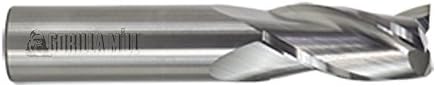 CGC Tools GMA12FL3 Gorilla Silverback Carbide Square Nose End Mill for Aluminum, Flat End, 3 Flute, 1/2" Diameter, 1-1/2" LOC, 4" OAL