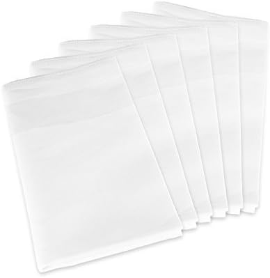 Fabric Bath Towel, Pure White, 6 Piece