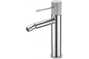 MICE COLLECTION Rubinetto monocomando per bidet in ottone - Rubinetti per WC - Rubinetti per bagno adatto per acqua fredda/calda - Colore Cromo BDD038-2