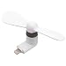 Produktbild Micro USB Mini iPhone Fan, tragbare USB Powered Lüfter für iPhone 5/5S/6/6S/6Plus/6S Plus/7/7s Plus/8 (weiß)