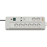 Brennenstuhl 1256550378 Premium-Line - Regleta de protección contra subidas de tensión y rayos (hasta 30.000 A)