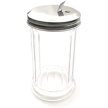 12x Zuckerstreuer Aus Glas - Zuckerspender Mit Schraubdeckel 170ml