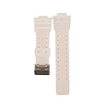 Auspiciousi Ursprüngliche Silikon-Sport-Ersatzuhr-Bügel-Band-Gummiarmband-Metalluhr-Armbänder White Transparent