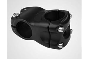 CarbonEnmy Vástago de aluminio para manillar de bicicleta BMX, 25,4 mm, 40 mm, 10°, color negro