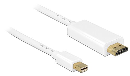 Delock 83707 Kabel mini Displayport 1.2 Stecker zu High Speed HDMI A Stecker, 4K, 2m