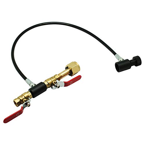 Preisvergleich Produktbild Erduo Füllstandadapter für Soda Stream-CO2-Tank / Zylinder-Nachfüllstation mit Anschluss - Schwarz