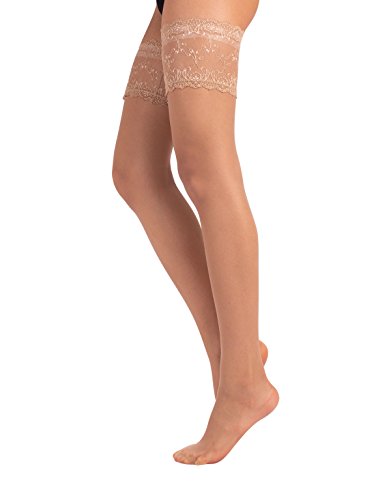 BRIDE HOLD UPS WOMAN | STAY UP STOCKINGS WHITE LACE | MADE IN ITALY