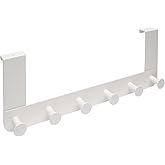 IKEA Enudden door hanger, metal, white, with 6 hooks for hanging