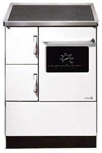 Preisvergleich Produktbild Küchenherd / Kohleherd Wamsler K118 weiß Ceran-Kochfeld Ans. rechts