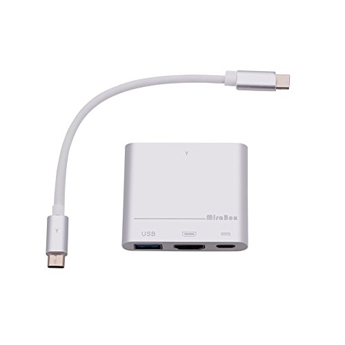 GHB Adapter Typ C USB 3.1 Hub USB 3.0 / 4K HDMI / USB Typ C trennbar Plug und Play Kabel für MacBook Google Chromebook Pixel usw. - 8