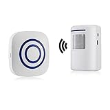 sensor de movimiento para puerta corrediza 3 interruptores en receptor: El interruptor de sonido es para elegir modos de sonido o silencio. El interruptor de música tiene 38 tonos para elegir. El de volumen es para ajuste del volumen: alto, medio y bajo.