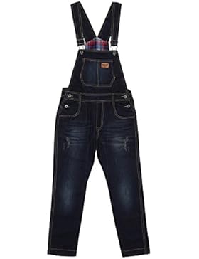 Jeanslatzhose - Dark wash Kinder Latzhose für Mädchen 6 8 10 12 Jahre KID047