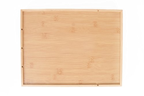 KD Organizers Bambus-Besteckschubladen-Organizer mit fünf Fächern: Stilvolle Tablette bringen Ordnung in Küche, Bad oder Schubladen! - 8