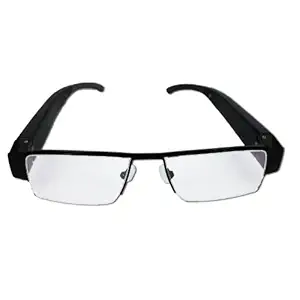 Gadget Advice 1080P Full HD Ultrathin Spy 5 Mega Pixels Cmos High Definition Plain Glass Spectacles Hidden Camera (Black)