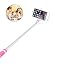 Produktbild LSDRHTJ Ausziehbarer Mini Selfie Stick Handheld Selbstporträt-Foto Palo Selfie Wired Self Stick Einbeinstativ für iPhone 6 Android Phone