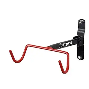 FASTPED Alloy Steel Cycle Stand Mountain Bike Cycle Wall Mount Stand Storage Rack. Pack of 1 , Red