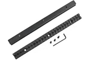 ProWildGear Picatinny - Adattatore base in alluminio 21 mm lungo 25 slot per cannocchiale da caccia