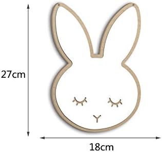 WJSX Creative ins bunny wall hanging mirror mirror Nordic acrylic mirror wall decoration rabbit