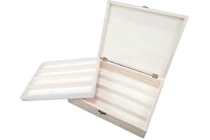 Greca Caja colecciones. Para abanicos, plumas, etc.. En madera de chopo en crudo. Se puede pintar.