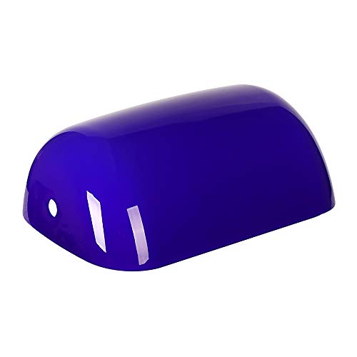 Newrays Replacement Glass Bankers Lamp Shade Cover for Desk Lamp (Blue) Amazon.co.uk Lighting