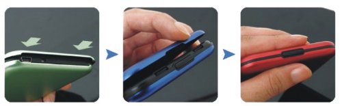 Allcam Gehäuse für SATA-Festplatte (6,4 cm / 2,5 Zoll, USB 2.0, kompatibel mit SATA-II, werkzeuglose Montage) schwarz schwarz USB 2.0 - 2
