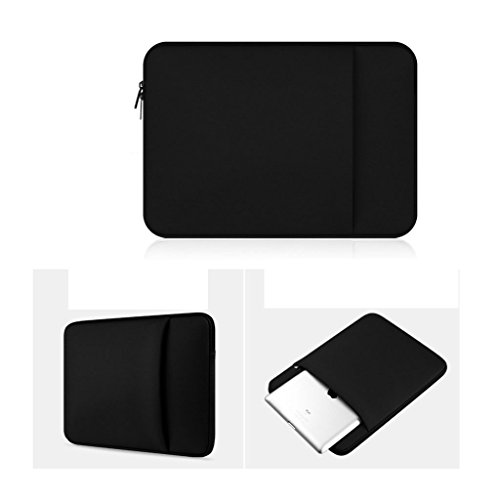 Reißverschluss Laptop Hülle Schutz Hülle Case Cover Schutzabdeckung Notebook Hülle für MacBook Pro / Air – Schwarz, 13 Zoll - 2