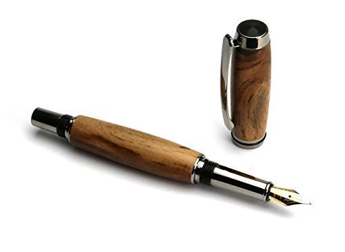 spécification Stylo plume tourné à la main en bois de vigne