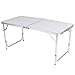 Produktbild Estink Klappbarer Campingtisch, Aluminium Outdoor Klapptisch Gartentisch Picknicktisch mit Tragegriff, Höhenverstellbar, 120 x 60 x 70cm