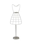 Altura: 139,7 cm. Umbra - Maniqui Organizador de Joyas y foulards metalico con Bandeja de Madera