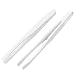 Produktbild 2 0,6 cm Flacher Spitze weiß Kunststoff antistatisch Pinzette 12 cm Länge