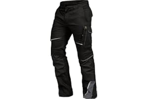 LEIB WÄCHTER FLEX-LINE ARBEITSHOSE BUNDHOSE PREMIUM SCHWARZ-GRAU MIT SPANDEX GR.42-68 / 24-30 / 90-1 LEIB WÄCHTER Flex-Line Arbeitshose Bundhose Premium schwarz-grau mit Spandex (52)