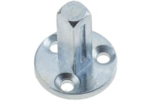 KOOPLES HARDWARE Taylors Dummy Spindle with 26mm Round Plate – Fixed Spindle for Non-Operational Door Knobs – Secure Dummy Mount for Wardrobes, Cupboards & Double Doors